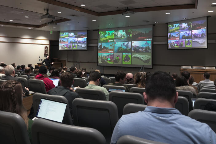 Building worlds, one brick at a time: BYU seminar explores environmental art in Lego Fortnite